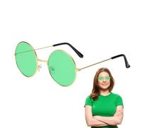 Yhsioaklo Lennon Style Retro Sunglasses - Slim Steampunk UV400 Shades | Classic Protective Eyewear, Cosplay Character Glasses, Outdoor Carnival Fun, Vintage Metal Frame Look for Women and Men
