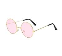 Yhsioaklo Lennon Style Retro Sunglasses - Slim Steampunk UV400 Shades | Classic Protective Eyewear, Cosplay Character Glasses, Outdoor Carnival Fun, Vintage Metal Frame Look for Women and Men