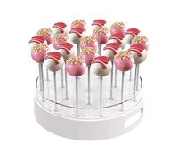 Yhsioaklo Lollipop Stand, 22-Hole Transparent Multifunctional Stand, Cake Pop Sticks, Display Stand, for Cupcakes, Fruit Bouquet, Birthday, Christmas, Party and Celebrations