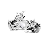 Yhsioaklo Matching Rings for Couples | Promise Rings for Couples | Stylish Aesthetic Trendy Jewelry for Men Women Girlfriend Boyfriend | Lovers Relationship Band Set | Unique Gift