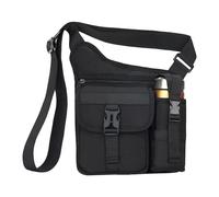 Yhsioaklo Men's Shoulder Bag - Outdoor Sports Chest Shoulder Bag - Waterproof Backpack with Bottle Holder for Work School Gym Cycling Hiking Camping Outdoor Sports, Black, Se référer à la description