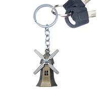 Yhsioaklo Metal Keychain | Windmill Design Appearance Lightweight | Easy To Carry Car Key Tag Ring for Bag Charm