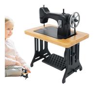 Yhsioaklo Miniature Sewing Machine Toy | Mini Sewing Machine Doll Furniture,1:24 Scale Vintage Scene Props Furnishings Accessories for Study Room Bedroom Living Room Dormitory