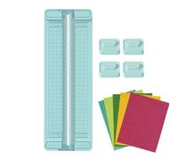 Yhsioaklo Paper Cutter - Paper Cutter - Bi-Directional Cutting Tools Portable Non-Slip Shredder for Teachers Card Making Class School Office Home Daily