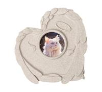 Yhsioaklo Pet Memorial Stone - Memory Garden Stone - Cemetery Stone with Picture Frame and Sympathy Keepsake for Grave Design