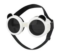 Yhsioaklo Pet Sunglasses UV Protection - Panda Style Dog Goggles, Anti Fog Windproof Cat Headband, UV Block Sunshade Glasses for Small Medium Dogs | for Outdoor Pet Supplies