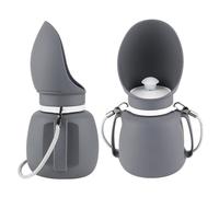 Yhsioaklo Portable Dog Water Bottle, Dog Food Dispenser, 800 ml Leak-Proof Puppy Water Container - Pet Drinking Food with Lanyard for Small Medium Large Puppies