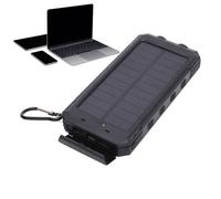 Yhsioaklo Portable Solar Charger - Small Charger for Phones, Wireless Fast Charging with Integrated Flashlight 20000mAh for Camping and Hiking