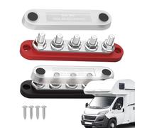 Yhsioaklo Power Distribution Block - Automotive |Terminal Studs Bus Bar With Screw Terminals | Junction Block For Cars, Boats, And Marine Vehicles - Reliable Automotive Electrical Power Distri