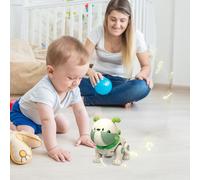 Yhsioaklo Robot Dog for Kids,Interactive Puppy Toy with Music & Light - Speaking Learning Toy | for Kids Boys Girls Boredom Relief Birthday Christmas Easter