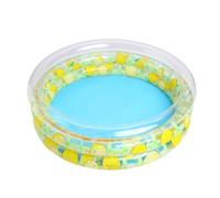 Yhsioaklo Round Inflatable Kids Pool - Sparkly Strawberry Lemon Design, Thickened PVC Recreational Pool, Outdoor Backyard Summer Supplies, Children Garden Party Swimming