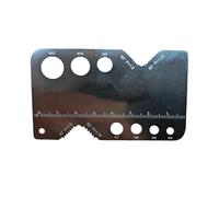 Yhsioaklo Screw Gauge Sizing Tool,Stainless Steel Measuring Tool,Bolt Screw Diameter Measurement Gauge | for Technicians Engineers Plumbing Workshop Crafts Mechanical Home Garage Factories