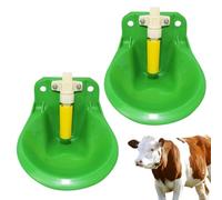 Yhsioaklo Sheep Water Dispenser | Water Bowls for Sheep - 2 Pieces Automatic Drinkers for and Goat | 600ml Drinking Fountain with Float Valve | Livestock Drinker Dispenser and Feeding Equipment
