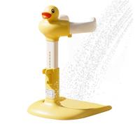 Yhsioaklo Shower Stand for Baby - Standing Shower for Babies,Anti-Slip Adjustable Height Bath Stand for 6-24 Months Toddler Home Bathroom