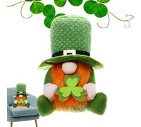 Yhsioaklo St. Patrick's Day GNOME Plush Doll Irish Green Faceless Nisse Scandinavian Inspired Festive for Home Decoration, Table Decoration or Holiday Party Funny St. Pat