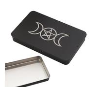 Yhsioaklo Tarot Deck Box | Iron Case for Standard Tarot Decks | Portable for Organization, Accessories Board Games for Travel School Home Family Gathering, c, riferimento alla descrizione, Please