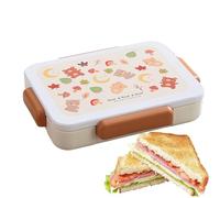 Yhsioaklo Toddler Lunch Box for Daycare - 5-Compartment Kids Lunch Containers | Leak-Proof Kitchen Tableware for Sea Summer Commuting Long Drive Sports Travel Work Picnic Beach