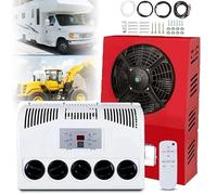 YhsPkh 12v/24v Split Rv Air Conditioner - 800-2400W Cooling, 360° Rotating Air Outlet, Remote Control, Indoor/Outdoor Units, Battery Powered