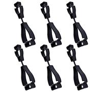 YHSWIN Glove Grabber Clip, Black Work Gloves Clips Holder Glove Keeper with Metal Hook, for Labor Workers Firefighters Gardens and Construction Sites, 6 Count (Pack of 1)