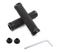 YHT 2 PACK Bike Handlebar Grips,Double Aluminum Lock on Mountain Bike Grips,Non-Slip Rubber Grips with a wrenche for MTB BMX Scooter Tricycle