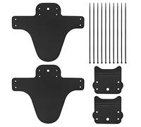 YHT 2 Pack Mountain Bike Fenders, High Compatible Bicycle Mudguard Fits 26", 27.5", 29", Thicken Widen Front and Rear Mud Guard, MTB Fender, Frame Guards, Black…