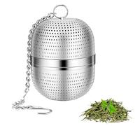 YHT 2 PCS Tea Infuser for Loose Tea,Stainless Steel Tea Ball Strainer with Chain,Mesh Tea Infuser with Drip Trays for Teapots,Mugs,Cups,Loose Leaf Tea,Herbal Tea