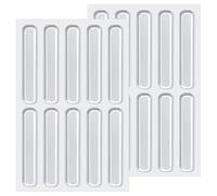 YHT 20Pcs Transparent Silicone Pads for Furniture,Glass,Tables and Door Protect,63mm Length Clear Furniture Buffer Pads for Cabinet Doors,Drawers,Picture Frames,Small Appliances