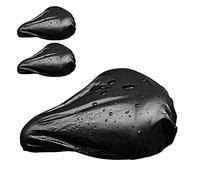 YHT 3 Pack Waterproof Bike Seat Rain Cover, Water and Dust Resistant Bike Saddle Cover with Elastic, Water Proof and Dust Proof, for Journey and Travel, Black.