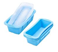 YHT 4 Pack Extra Large Ice Bath Giant Ice Cube Tray Mould,Reusable Silicone Big Ice Cube Maker Molds for Cold Plunge,Coolers and Ice Bath Tub(Blue)