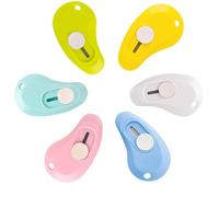 YHT 6PCS Mini Art Knives in Assorted Colorsfor Letter Opening and Paper Cutting,Portable Telescopic Art Knives with Sharp Blade,Stationery for Box Opener in School,Home and Office