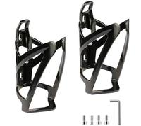 YHT Bike Water Bottle Cage,Lightweight Bicycle Bottle and Drink Cup Holders with Screws,Universal Cycling Kettle for Road,Mountain and Kids Bikes(2PCS,Black)