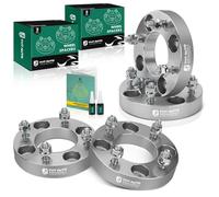 YHTAUTO 4X110mm ATV Wheel Spacers 1 Inch Fits Honda, Suzuki, Yamaha, Bombardier, Kawasaki, Polaris Models, FourTrax Tire Spacers w/ M10x1.25 Studs, 74mm Center Bore 4 Lug 4PCS Silver