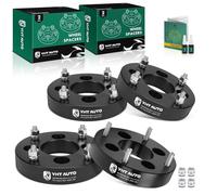 YHTAUTO 4x110mm to 4x137mm Wheel Adapters 1.25 Inch Fits Honda, Kawasaki, Suzuki and Yamaha Models, Tire Spacers w/ 10x1.25 & 12.9 Grade Studs, 74.1mm Center Bore 4 Lug 4 PCS Black