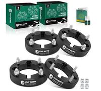 YHTAUTO 4x137 to 4x156 Wheel Adapters 1.5 Inch Compatible with Honda & Can-Am & Bombardier &Kawasaki, Tire Spacers w/ M12x1.5 & 12.9 Grade Studs, 110mm Center Bore 4 Lug 4PCS Black
