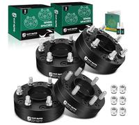 YHTAUTO 5x135 to 6x135 Hub Centric Wheel Adapters 2 Inch Compatible with Ford F-150, Expedition, Lincoln Navigator, Tire Spacers w/ M14X2.0 & 12.9 Grade Studs, 87.1mm Hub Bore 4PCS Black