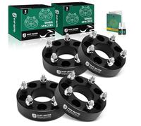 YHTAUTO 5x4.75 to 5x5 Wheel Adapters 1.5 Inch Compatible with Ford Explorer, Jeep, Dodge, Lincoln, Tire Spacers w/ 12x1.5 & 12.9 Grade Studs, 74.1mm Center Bore 5 Lug 4PCS Black