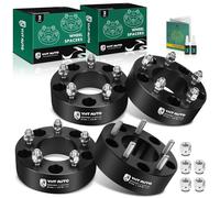 YHTAUTO 5x5.5 to 5x5 Wheel Adapters 2 Inch Compatible with Ford F-150 1980-1996, Dodge Ram 1500, Jeep, Tire Spacers w/ 1/2"-20 & 12.9 Grade Studs, 87.1mm Center Bore 5 Lug 4PCS Black