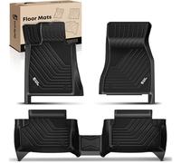 YHTAUTO Automotive Floor Mats TPE Full Set Liners Replacement for 2018-2022 BMW 5-Series Front & 2nd Seat, All-Weather Protection Waterproof Anti-Slip Custom Fit Car Mats Odorless Carpets