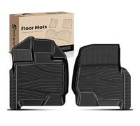 YHTAUTO Automotive Floor Mats TPE Liners Replacement for Ford F-150 2015-2023, SuperCab & SuperCrew, All-Weather Car Floor Mats, Front Seat, Set of 2