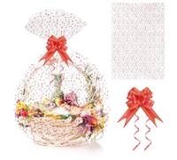 YHTCC 10PCS Extra Large Cellophane Bags, 70X100cm/30X40" Large Gift Bags