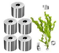 YHTCC 5pcs Aquarium Plant Weights Anchors, Bendable Plant Anchors, Reinforced for Live Plants, Metal Aquatic Weights for Live Plants Prevents Floating