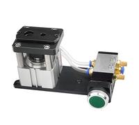 YHUEGH 8/15mm Edge Banding Punching Hole Machine Pneumatic Edge Bander Hole Guide Woodworking 2 In 1 Edge Banding Leather Hole Punch Air Pressure Requirement 0.4-0.6Mpa