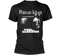 YHUYVCSAWM Poison Idea 'Feel The Darkness' (Black) T-Shirt(Small)