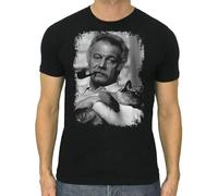 YHUYVCSAWM Res Georges Brassens t-Shirt French Singer Cotton Black Size S to 5XL(Medium)
