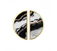 YHVHKA 2 Pack Abstract Zebra Quartz Cabinet Handles
