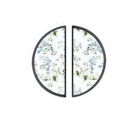 YHVHKA 2 Pack Blue Delphinium Bloom Cabinet Handles
