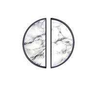YHVHKA 2 Pack Classic Nero Marquina Cabinet Handles