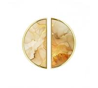 YHVHKA 2 Pack Gilded Amber Resin Cabinet Handles