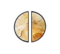 YHVHKA 2 Pack Gilded Amber Resin Cabinet Handles
