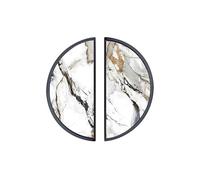 YHVHKA 2 Pack Gilded Calacatta Luxe Cabinet Handles